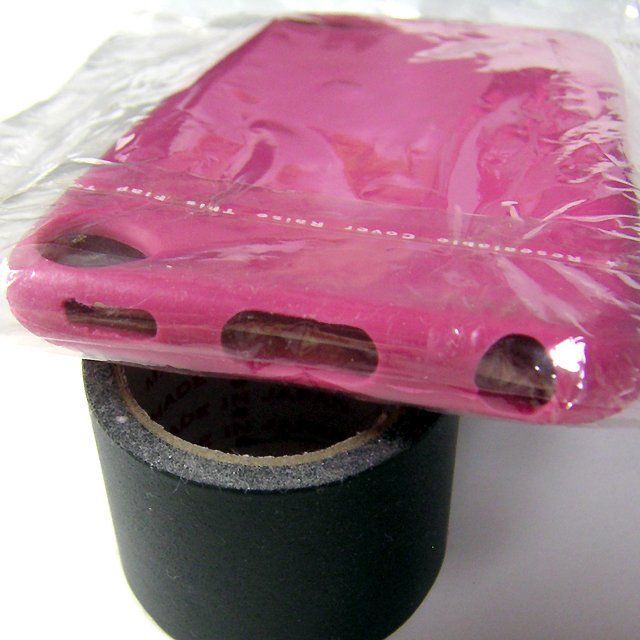 iPod touch5 シリコンケース 濃ピンク スマホ/家電/カメラのスマホアクセサリー(iPhoneケース)の商品写真