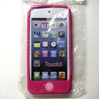 iPod touch5 シリコンケース 濃ピンク(iPhoneケース)