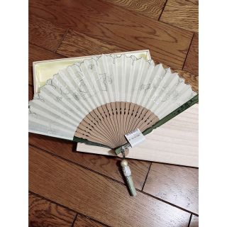 扇子　グリーン　緑　着物　浴衣　新品(その他)