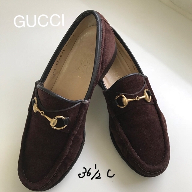 値引き❗️【美品】GUCCI ホースビットローファー スエード焦茶 36.5 C