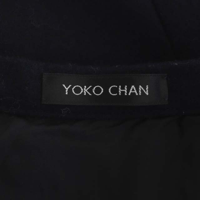 ヨーコチャンYOKO CHAN タック スカート ネイビー 40