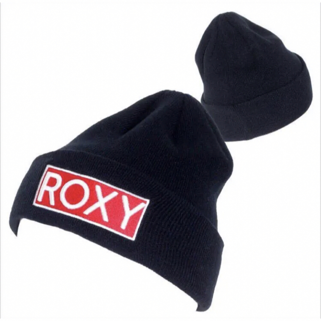 Roxy(ロキシー)の送料無料 新品 ROXY アップリケロゴ ビーニー GO OUT BEANIE レディースの帽子(ニット帽/ビーニー)の商品写真