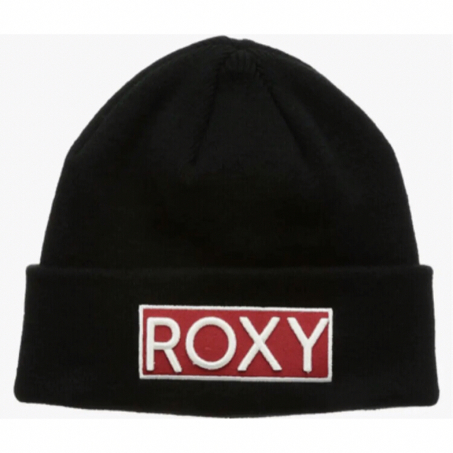 Roxy(ロキシー)の送料無料 新品 ROXY アップリケロゴ ビーニー GO OUT BEANIE レディースの帽子(ニット帽/ビーニー)の商品写真