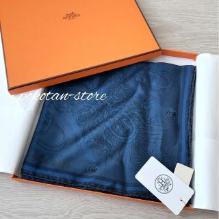 国内外の人気集結!小物Hermes - 未使用【エルメス】カレ90 セラフェット リバーシブル シルク