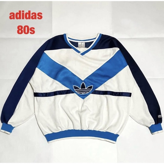 います adidas - アディダス 80s 両面 トレフォイル 刺繍 ロゴ
