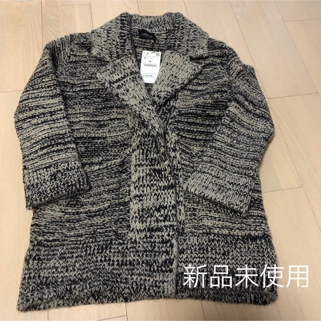 ZARA(ザラ)のZARA ザラ ニットカーディガン ニットコート タグ付き レディースのジャケット/アウター(ニットコート)の商品写真