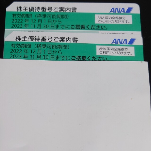 ANA株主優待券２枚 チケットの優待券/割引券(ショッピング)の商品写真