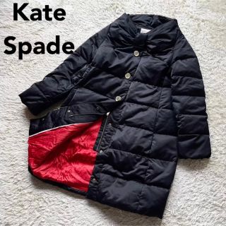 ケイトスペードニューヨーク(kate spade new york)の【希少】ケイトスペード リボンカラー ダウンコート Aライン  金ボタン(ダウンコート)