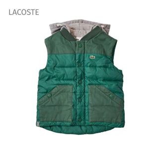 ラコステ(LACOSTE)の110 LACOSTE ラコステ 中綿ベスト フード 緑 グリーン グレー(ジャケット/上着)