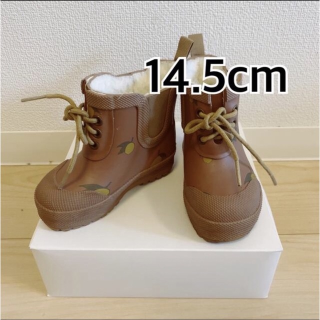 ZARA KIDS(ザラキッズ)の14.5cm コンゲススロイド もこもこレインブーツ キッズ/ベビー/マタニティのベビー靴/シューズ(~14cm)(ブーツ)の商品写真