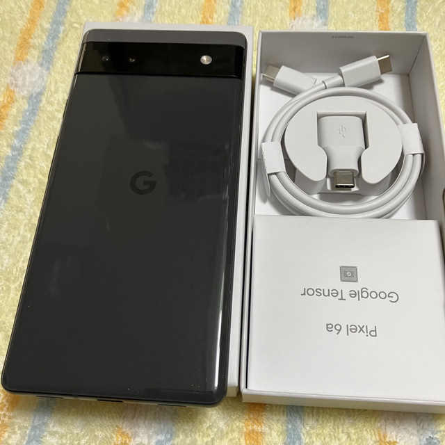 Google pixel 6a チャコールu3000極美品 !新品未使用! スマホ