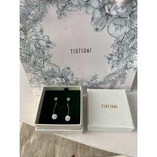 ジュエリーツツミ(JEWELRY TSUTSUMI)のK18YG クリスタルガラスピアス　ジュエリーツツミ(ピアス)