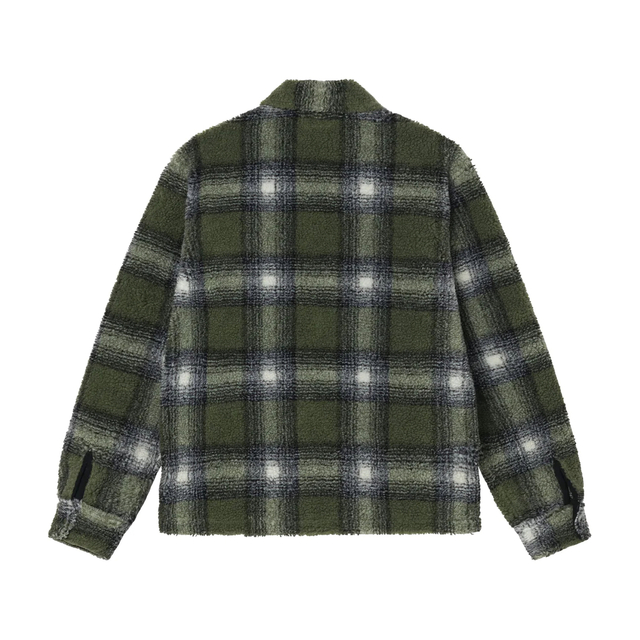 STUSSY(ステューシー)のStussySHADOW PLAID SHERPA ZIP SHIRTサイズXL メンズのジャケット/アウター(その他)の商品写真