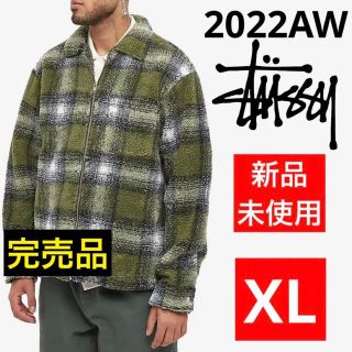 ステューシー(STUSSY)のStussySHADOW PLAID SHERPA ZIP SHIRTサイズXL(その他)