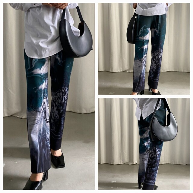 日本 アメリ ヴィンテージ UND WARP PHOTO PRINT PANTS krasnoyar-sp.ru