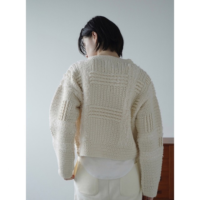 【CLANE クラネ】WIDE CHECK HAND KNIT サイズ1 5