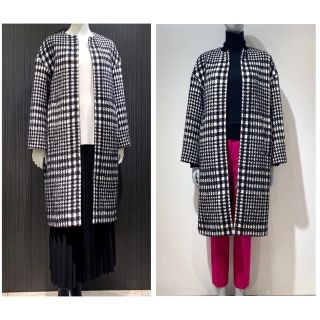 レア 超美品★セオリーリュクス 13万! 20aw グレンチェック ロングコート