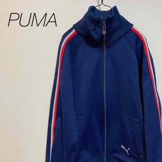 プーマ(PUMA)のML PUMA プーマ オールド90s トラックジャケット ジャージトップ 紺(ジャージ)