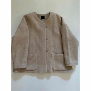 ネストローブ(nest Robe)のオオカミとフクロウ　コート(ノーカラージャケット)