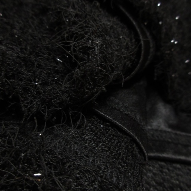 RE DARK(リダーク)のリアスタリスク Re* ニット セーター 七分袖 シャギー パール ラメ F 黒 レディースのトップス(ニット/セーター)の商品写真