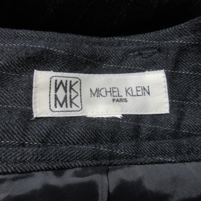 MK MICHEL KLEIN(エムケーミッシェルクラン)のMK ミッシェルクラン パンツ スラックス ブーツカット ストライプ グレー レディースのパンツ(その他)の商品写真