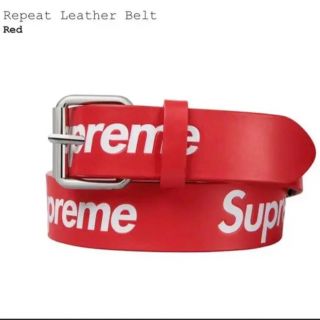 シュプリーム(Supreme)のSupreme Repeat Leather Belt "Red" S/M(ベルト)