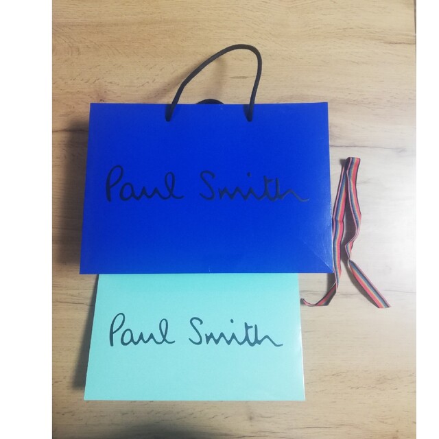 Paul Smith(ポールスミス)のポールスミス　ショッパー　青・緑 レディースのバッグ(ショップ袋)の商品写真