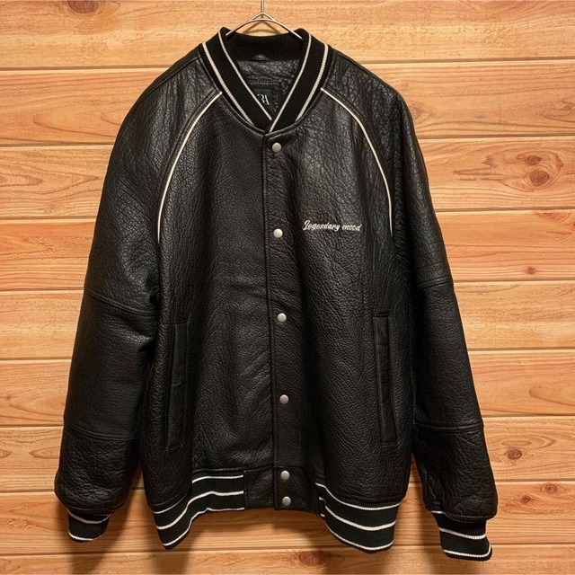 ZARA - ZARA スタジャン 本革 水牛 黒の通販 by ピカソ's shop ZARA - ZARA スタジャン 本革 水牛 黒の通販 by ピカソ's shop