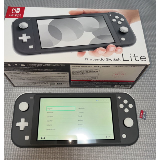 中古 Nintendo Switch Lite GY アダプター無 SDカード付 中古 Nintendo Switch Lite GY アダプター無 SDカード付