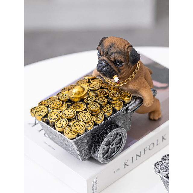 犬型 イヌ サングラス　パグ飾り パグ雑貨 置物 PUG 4