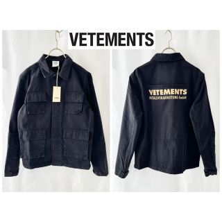 ヴェトモン(VETEMENTS)の未使用タグ付き VETEMENTS gmbh バックロゴブルゾン サイズS(ブルゾン)