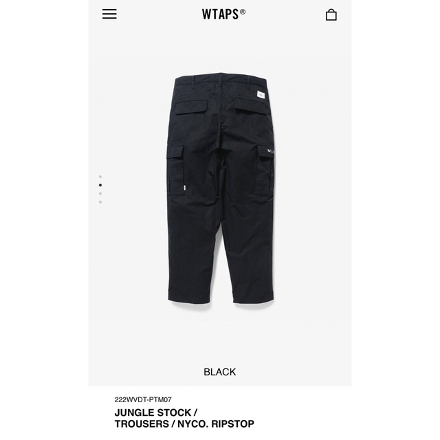 22aw wtaps jungle stock Black 03