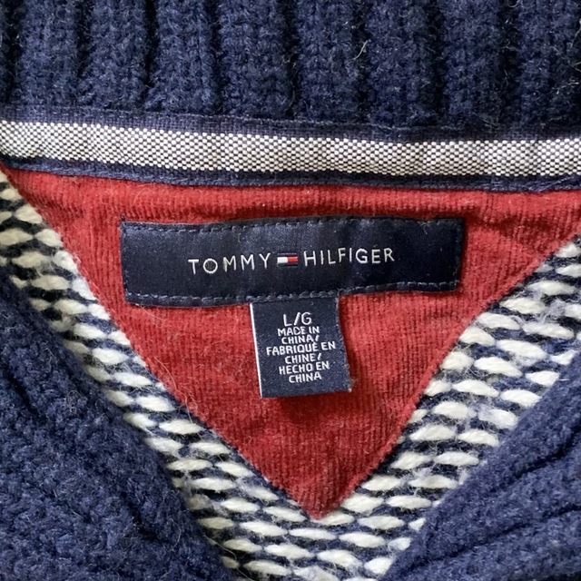 TOMMY HILFIGER(トミーヒルフィガー)のTommyHilfiger(USA)ビンテージノルディックショールカラーニット メンズのトップス(ニット/セーター)の商品写真