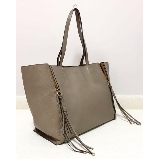 定価13.8万】Chloé クロエ MiLO ショルダートートバッグ ベージュ-
