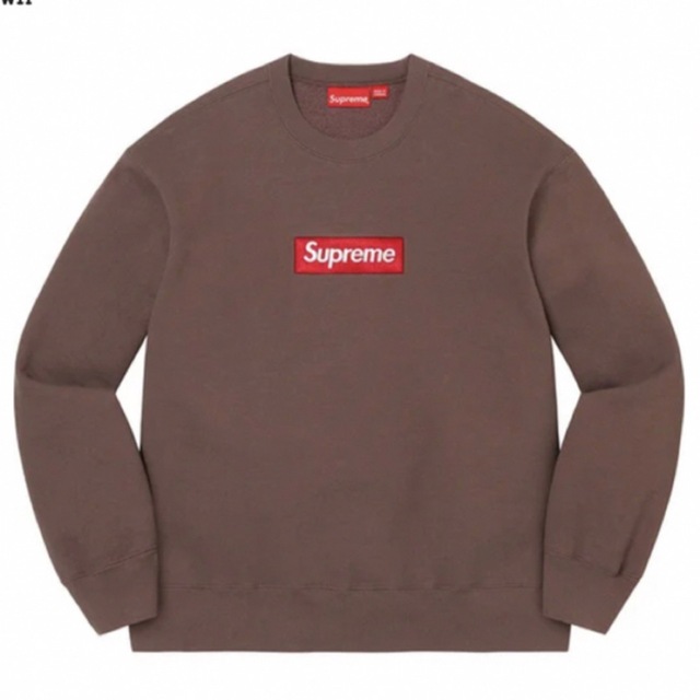 supreme Box Logo Crewneck BROWN XL