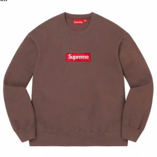 シュプリーム(Supreme)のsupreme Box Logo Crewneck BROWN XL(スウェット)