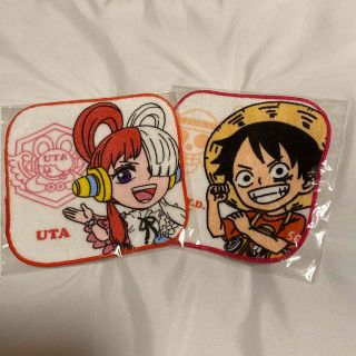 ワンピース(ONE PIECE)のワンピース×くら寿司☆ルフィ＆ウタ☆タオル２枚(タオル)