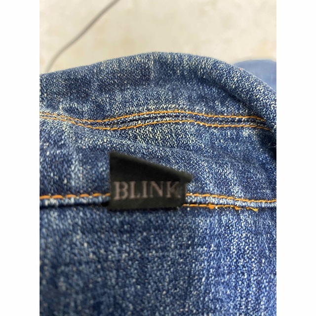 デニム　ライダースジャケット　ダメージ加工 BLINK メンズのジャケット/アウター(ライダースジャケット)の商品写真