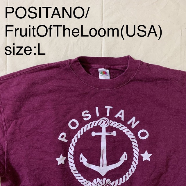 FRUIT OF THE LOOM(フルーツオブザルーム)のPOSITANO/FruitOfTheLoom(USAビンテージスウェットシャツ メンズのトップス(スウェット)の商品写真