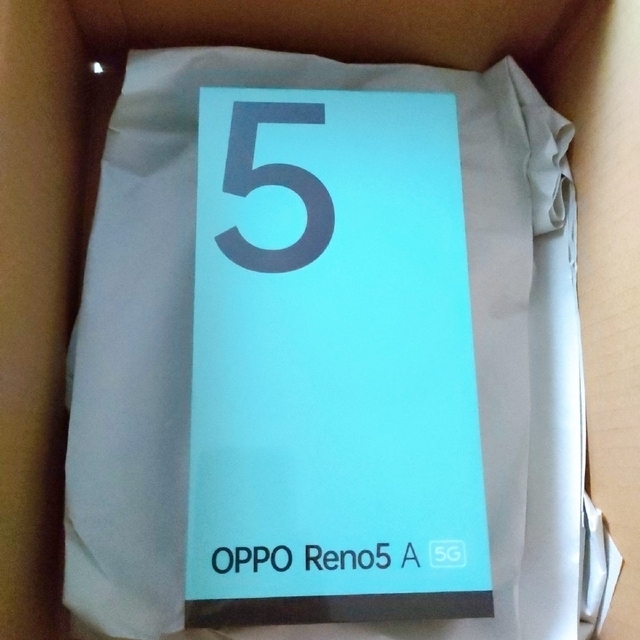 新品未使用 OPPO Reno5 Aアイスブルー　simフリー