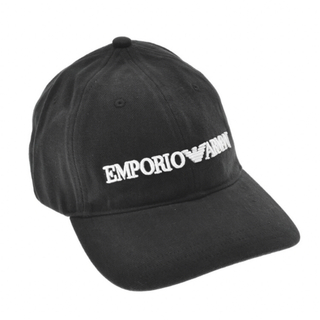 エンポリオアルマーニ(Emporio Armani)の新品未使用 エンポリオアルマーニ 帽子 キャップ ブラック 黒(キャップ)