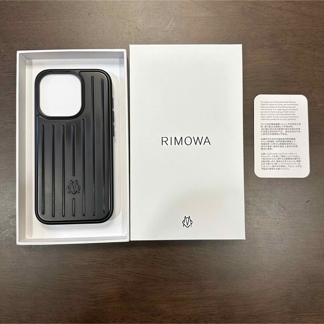 美品 RIMOWA リモワ iPhone 14 Proケース マットブラック