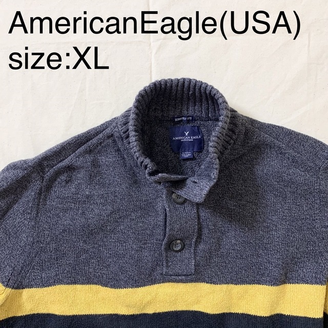 AmericanEagle(USA)ビンテージボーダーニットセーター