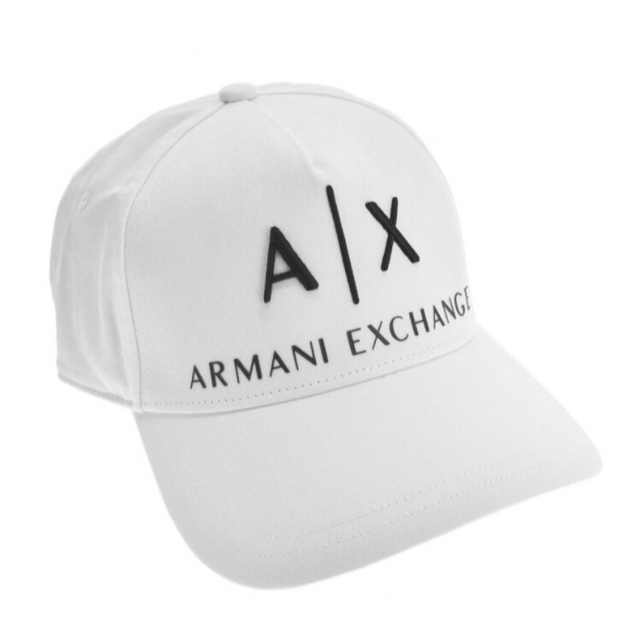 ARMANI EXCHANGE(アルマーニエクスチェンジ)の新品未使用 アルマーニエクスチェンジ 帽子 キャップ ホワイト 白 メンズの帽子(キャップ)の商品写真