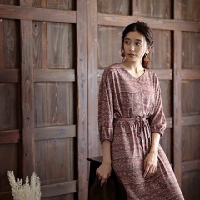 chocol raffine robe - 美品☆ショコラフィネローブ☆2Way♪ペイズリー