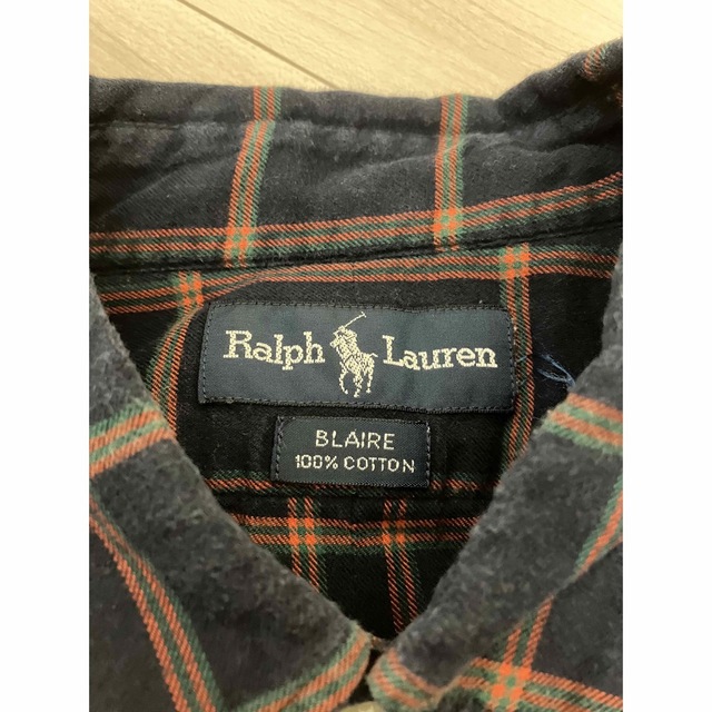 Ralph Lauren(ラルフローレン)のラルフローレン  ワンピース ネイビー チェック ジャンク 古着屋 レディースのワンピース(ひざ丈ワンピース)の商品写真