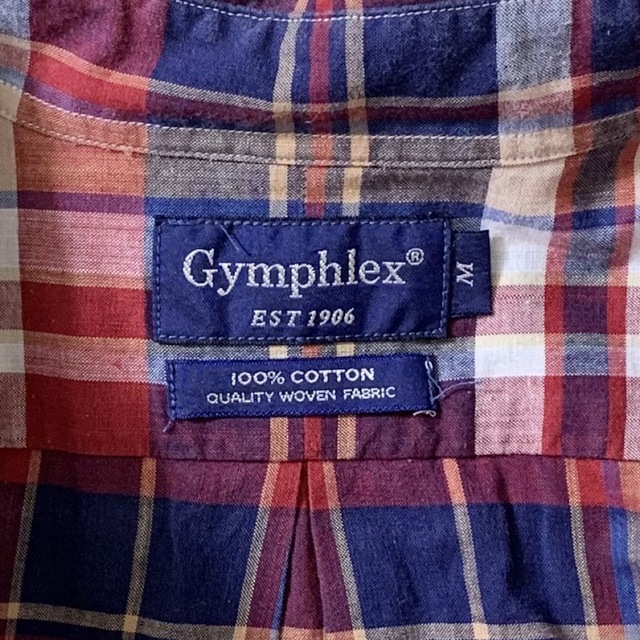 GYMPHLEX(ジムフレックス)のGymphlex(UK)ビンテージコットンチェックBDシャツ メンズのトップス(シャツ)の商品写真