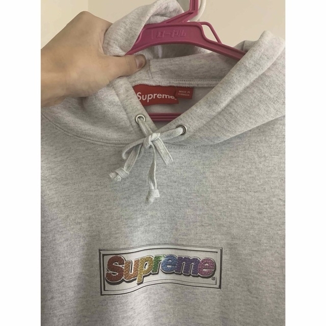 Supreme Bling Box Logo Hooded Sweatshirt