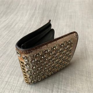 流行に HYSTERIC GLAMOUR BALTAZAR 加工 二つ折り財布 スタッズ メンズ