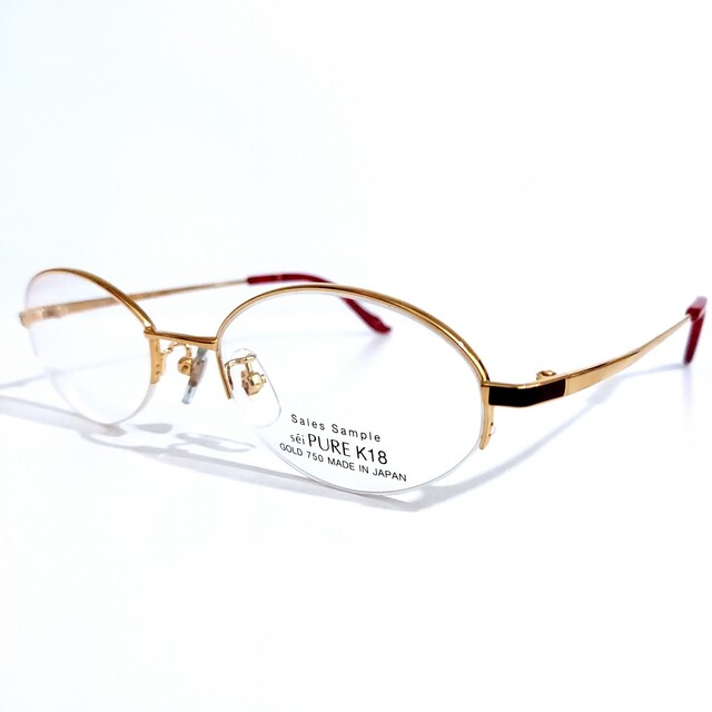 No.1703+メガネ　sei PURE K18【度数入り込み価格】 レディースのファッション小物(サングラス/メガネ)の商品写真